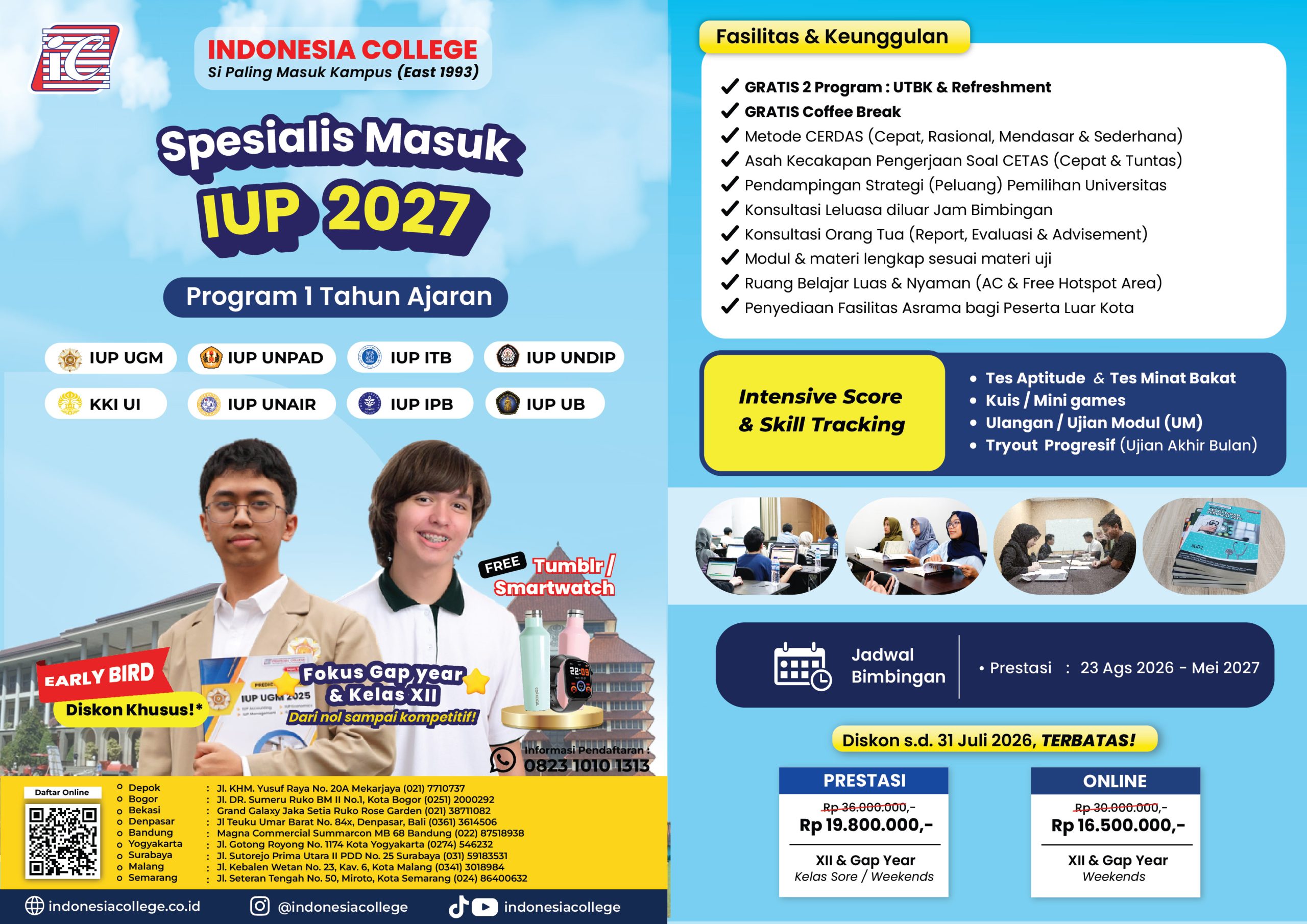 Bimbel Kelas Internasional 1 Tahun Ajaran 2027